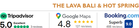 The Lava Bali & Hot Spring is highly rated.